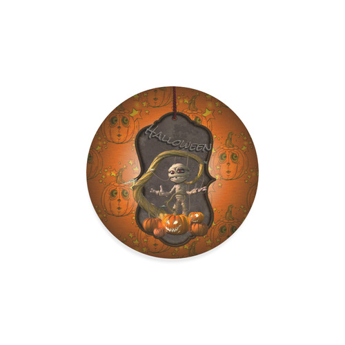 Halloween, funny mummy Round Coaster