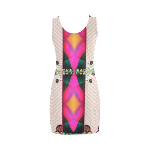 wraped with pattern-annabellerockz-vest-dress Medea Vest Dress (Model D06)