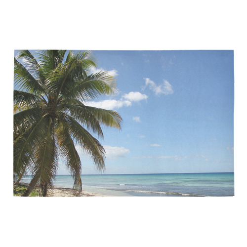 Isla Saona Caribbean Paradise Beach Azalea Doormat 24" x 16" (Sponge Material)