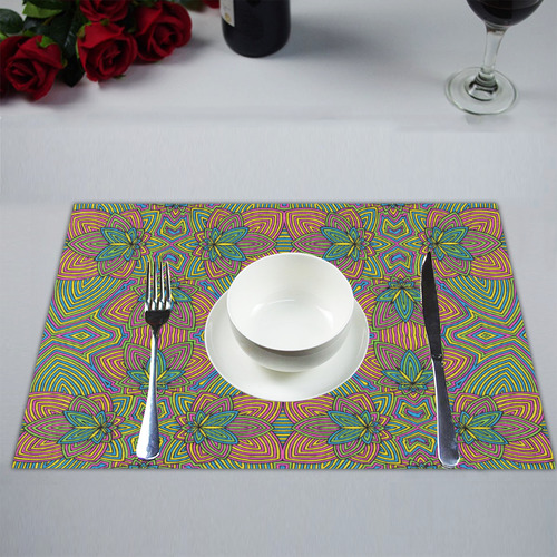 FourFlowers4 Placemat 14’’ x 19’’ (Set of 6)