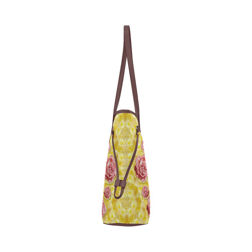 roses and fantasy roses Clover Canvas Tote Bag (Model 1661)