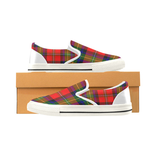 BOYD TARTAN Women's Slip-on Canvas Shoes/Large Size (Model 019)