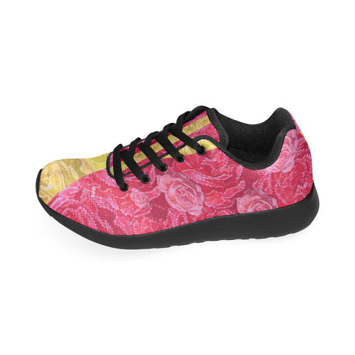 Rose and roses and another rose Men's Running Shoes/Large Size (Model 020)