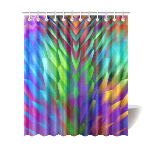 steel petals Shower Curtain 72"x84"