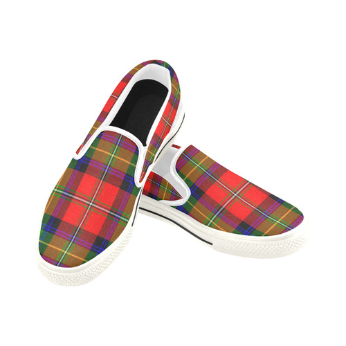 BOYD TARTAN Women's Slip-on Canvas Shoes/Large Size (Model 019)