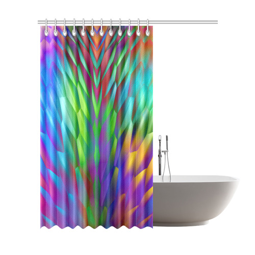 steel petals Shower Curtain 72"x84"