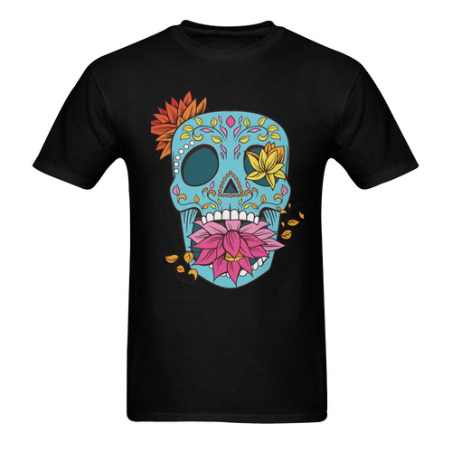 Sugar Skull Men's T-Shirt in USA Size (Two Sides Printing)