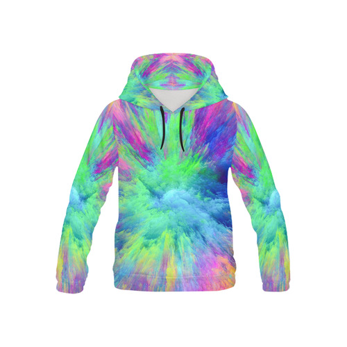 multicolorShock Hoodie All Over Print Hoodie for Kid (USA Size) (Model H13)