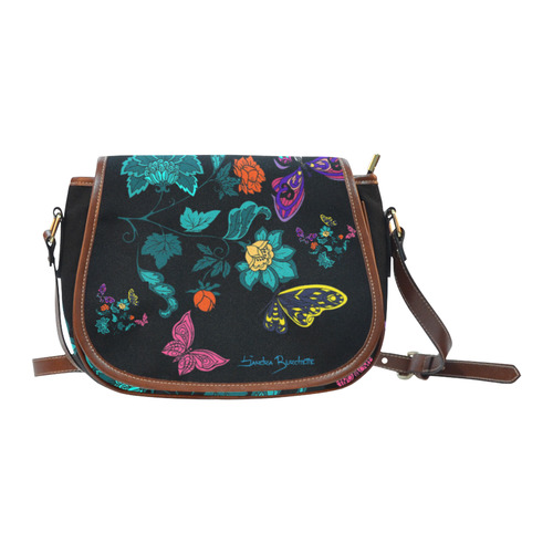 butterflies123 Saddle Bag/Small (Model 1649) Full Customization