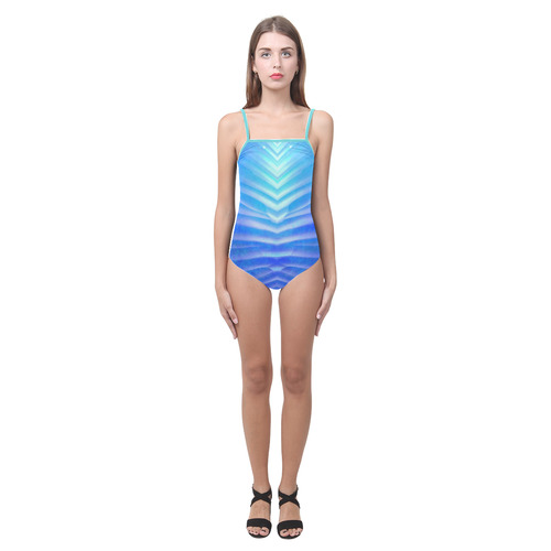 blue corner Strap Swimsuit ( Model S05)