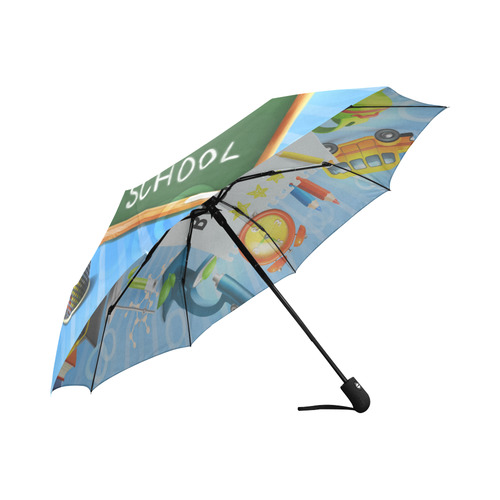 Back To School Microscope School Bus Auto-Foldable Umbrella (Model U04)
