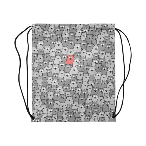 Stand Out From the Crowd Large Drawstring Bag Model 1604 (Twin Sides)  16.5"(W) * 19.3"(H)