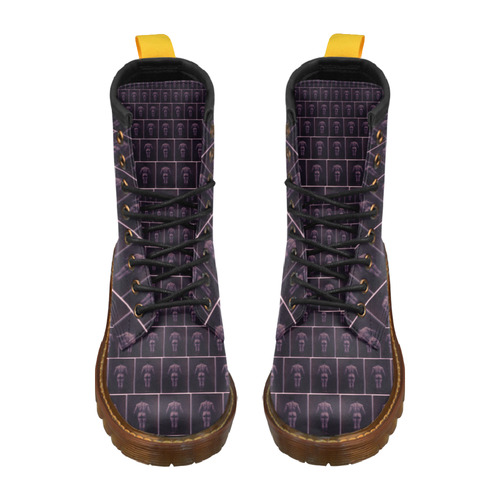 So Many Men (purple) High Grade PU Leather Martin Boots For Men Model 402H