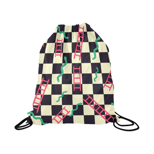 Snakes and Ladders Game Large Drawstring Bag Model 1604 (Twin Sides)  16.5"(W) * 19.3"(H)