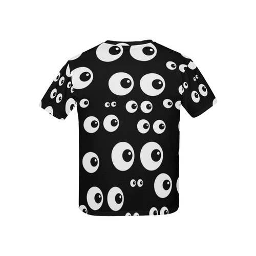 Black And White Eyes Kids' All Over Print T-shirt (USA Size) (Model T40)