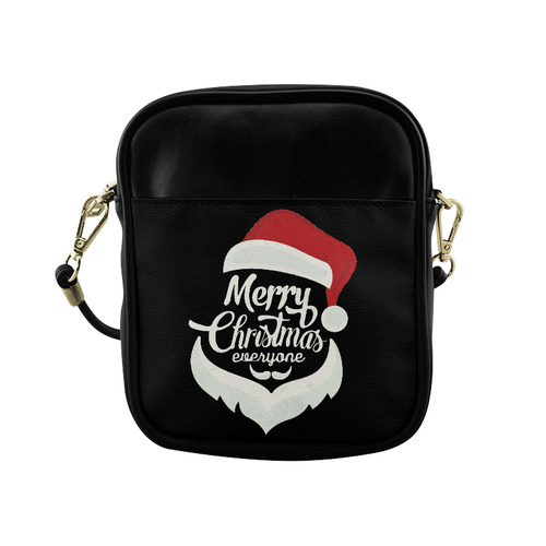 Merry Christmas Everyone Santa Claus Typography Sling Bag (Model 1627)