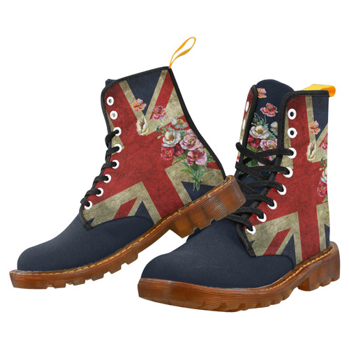 Flowery Union Jack Martin Boots For Women Model 1203H