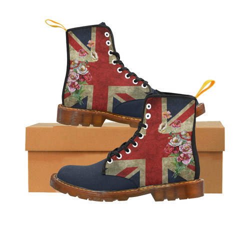 Flowery Union Jack Martin Boots For Women Model 1203H