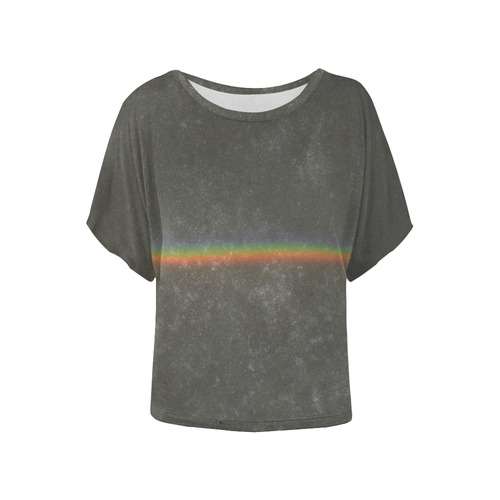 Rainbow Women's Batwing-Sleeved Blouse T shirt (Model T44)