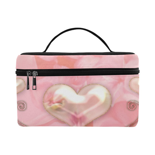 Hearts, soft colors Lunch Bag/Large (Model 1658)