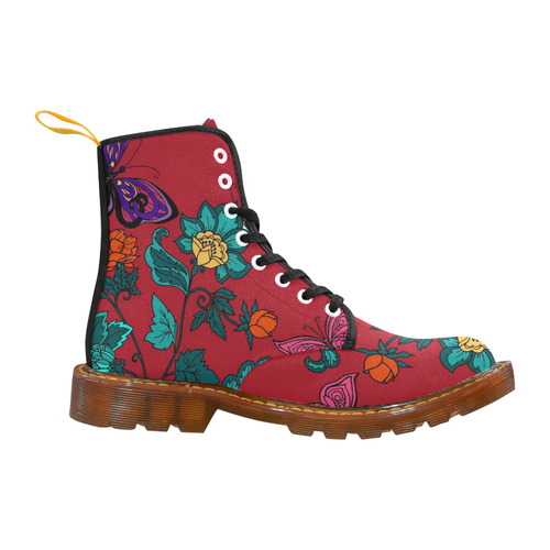 Flowers butterflies Martin Boots For Women Model 1203H