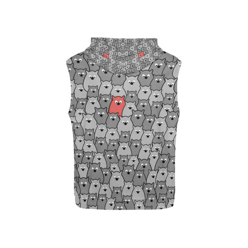 Stand Out From the Crowd All Over Print Sleeveless Hoodie for Kid (Model H15)