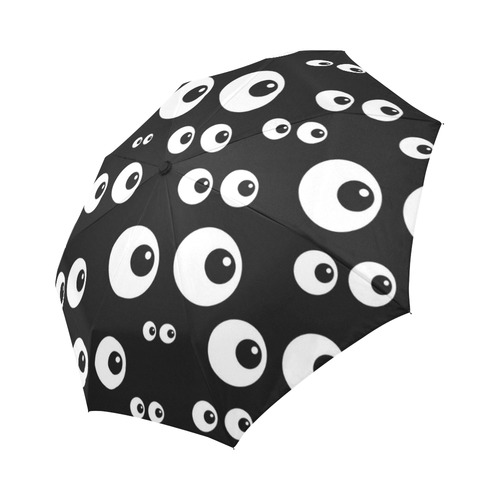 Black And White Eyes Auto-Foldable Umbrella (Model U04)