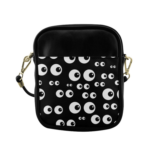 Black And White Eyes Sling Bag (Model 1627)