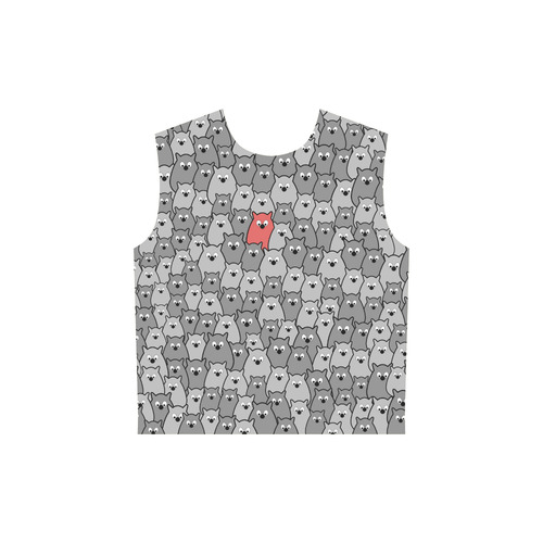 Stand Out From the Crowd All Over Print Sleeveless Hoodie for Women (Model H15)