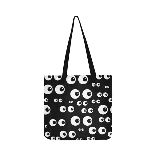 Black And White Eyes Reusable Shopping Bag Model 1660 (Two sides)