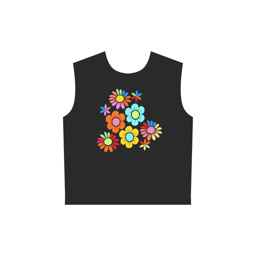 Flower of Love by Popart Lover All Over Print Sleeveless Hoodie for Women (Model H15)