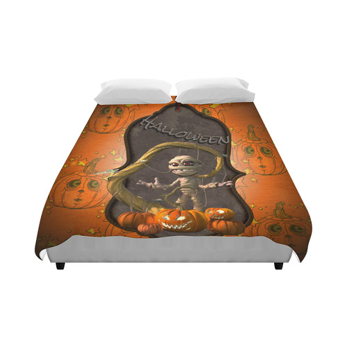 Halloween, funny mummy Duvet Cover 86"x70" ( All-over-print)