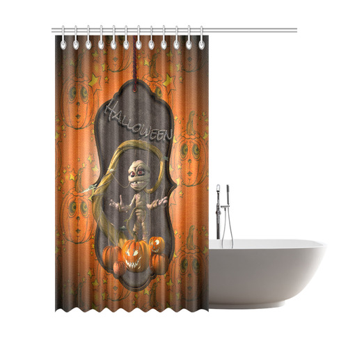 Halloween, funny mummy Shower Curtain 72"x84"