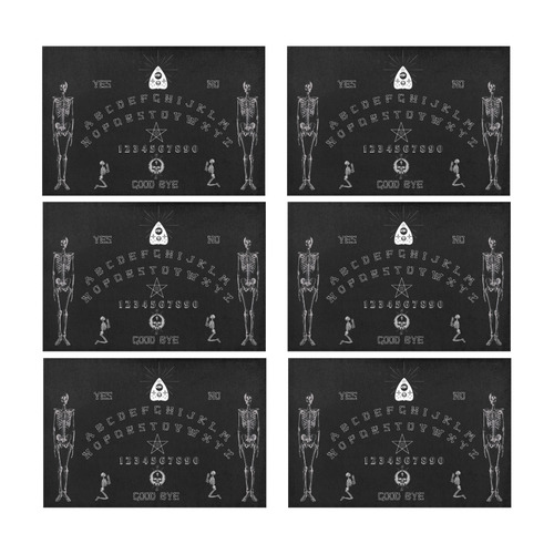 Gothic Ouija Witchboard Placemat 12’’ x 18’’ (Six Pieces)