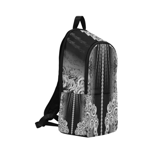 rose 3 gray Fabric Backpack for Adult (Model 1659)