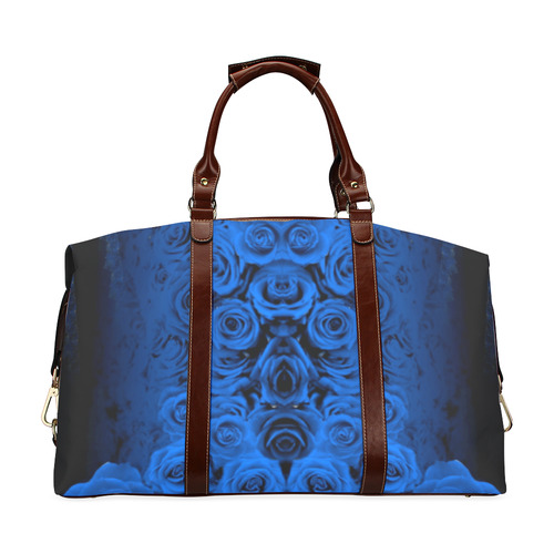 rose 2 blue Classic Travel Bag (Model 1643) Remake