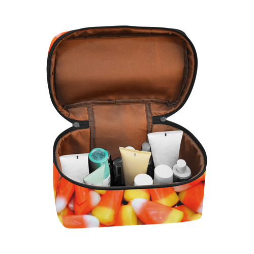Halloween Candy Corn Cosmetic Bag/Large (Model 1658)