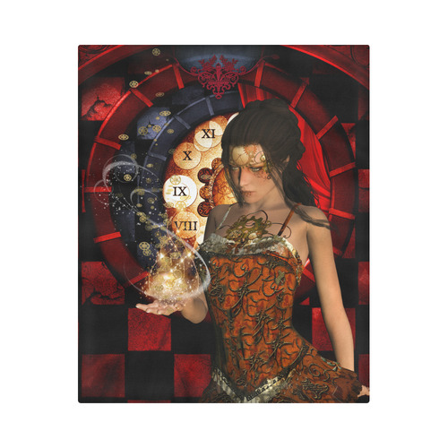 Beautiful steampunk lady Duvet Cover 86"x70" ( All-over-print)