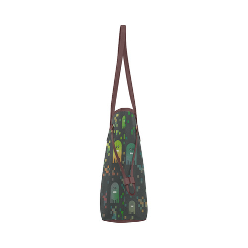 Pac Video Game Men Clover Canvas Tote Bag (Model 1661)