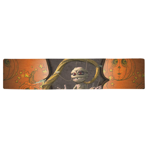 Halloween, funny mummy Table Runner 16x72 inch