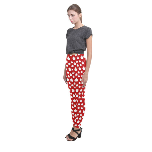 Cute Canada Leggings Canada Maple Leaf Pants Cassandra Women's Leggings (Model L01)