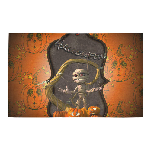 Halloween, funny mummy Bath Rug 20''x 32''
