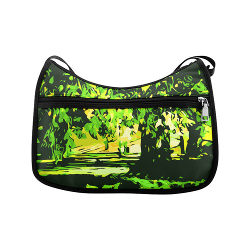 Forest Park Trees Abstract Landscape Crossbody Bags (Model 1616)