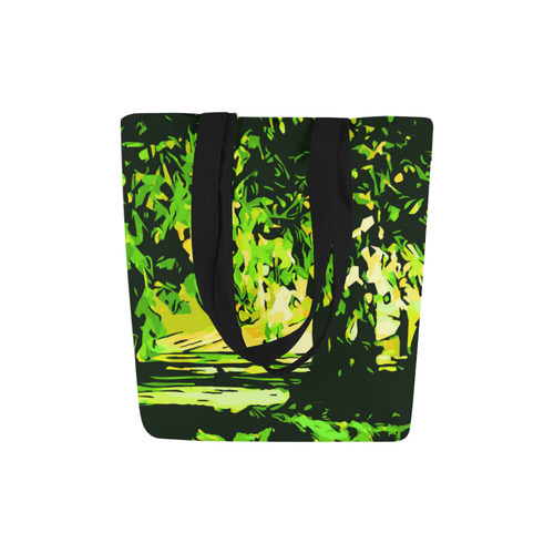 Forest Park Trees Abstract Landscape Canvas Tote Bag (Model 1657)
