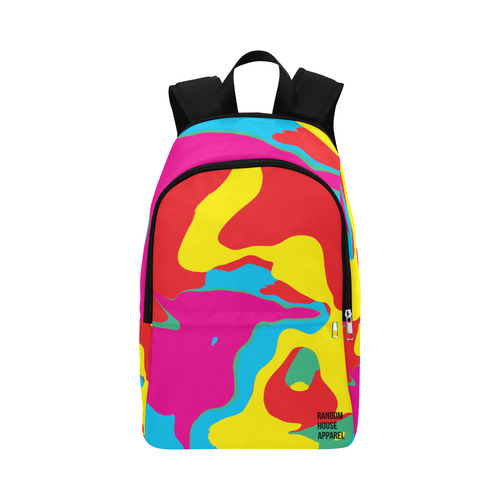 Full Color Swirl Backpack Fabric Backpack for Adult (Model 1659)