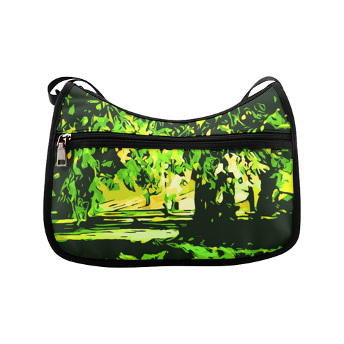 Forest Park Trees Abstract Landscape Crossbody Bags (Model 1616)