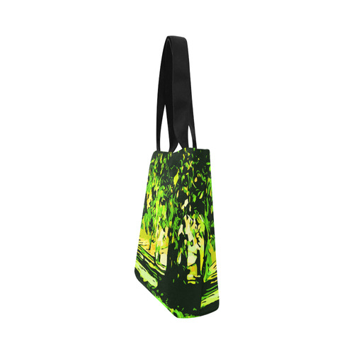 Forest Park Trees Abstract Landscape Canvas Tote Bag (Model 1657)