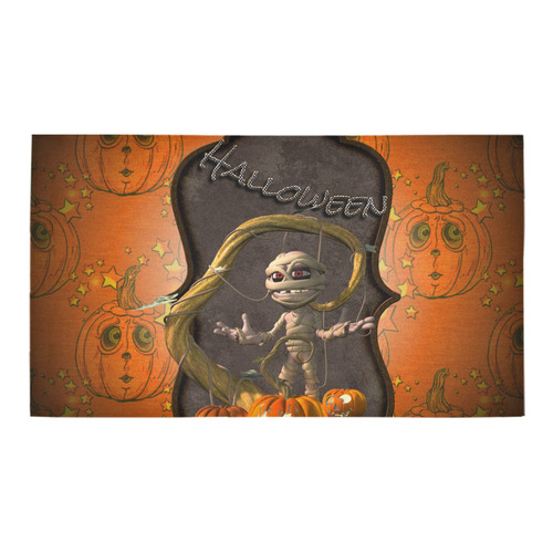 Halloween, funny mummy Bath Rug 16''x 28''