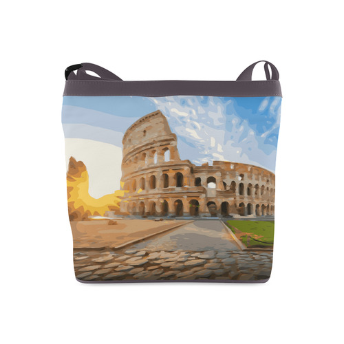 Rome Coliseum At Sunset Crossbody Bags (Model 1613)