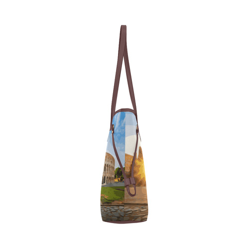 Rome Coliseum At Sunset Clover Canvas Tote Bag (Model 1661)